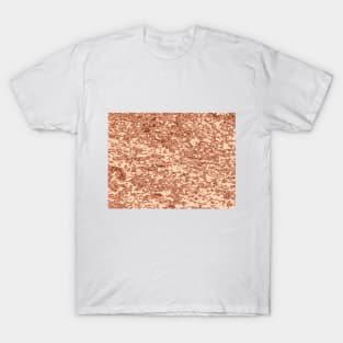 Molten copper coloured abstract background T-Shirt